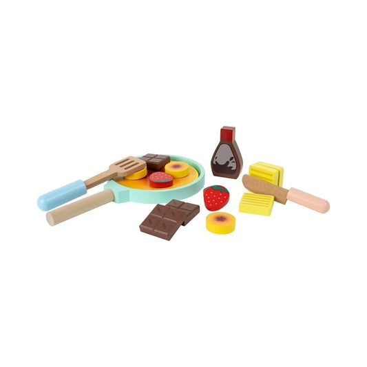 Owl & Fox Wooden Imagination Kitchen Pancake Set