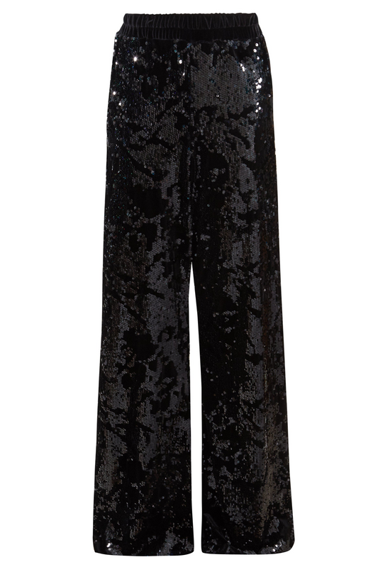 Sequin Flared Trousers