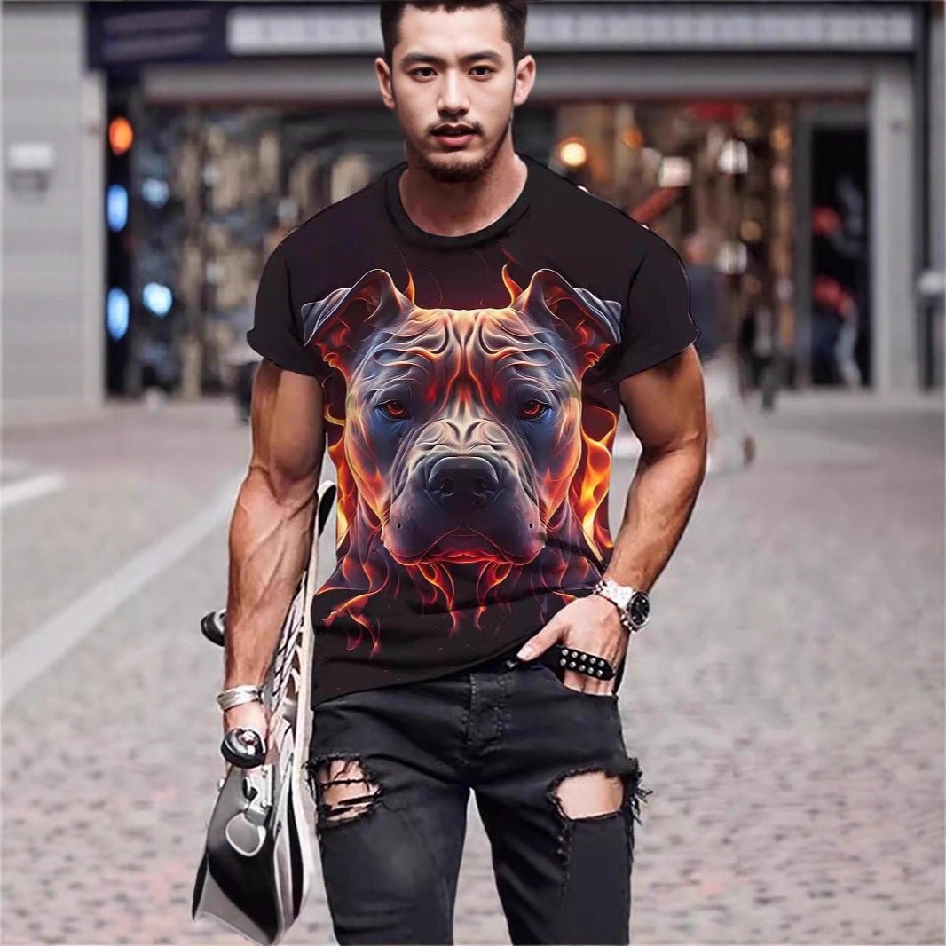 3D Printed Animal Style Vintage Quick-dry T-shirt | Luxury Home Accessories | Heulog Glow