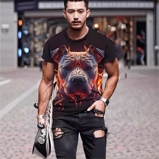 3D Printed Animal Style Vintage Quick-dry T-shirt | Luxury Home Accessories | Heulog Glow