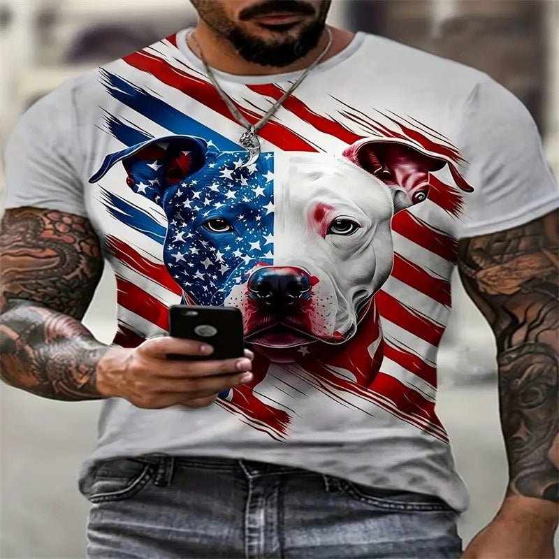 3D Printed Animal Style Vintage Quick-dry T-shirt | Luxury Home Accessories | Heulog Glow