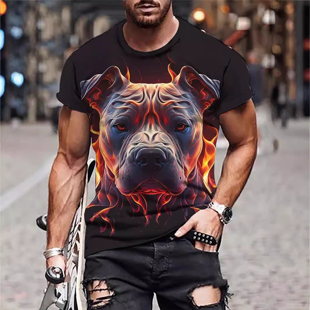 3D Printed Animal Style Vintage Quick-dry T-shirt | Luxury Home Accessories | Heulog Glow