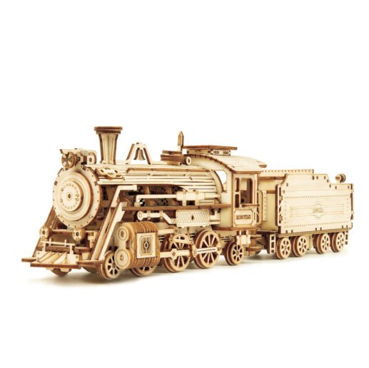 3D Wooden Puzzle Train Model DIY Wooden Train Toy Mechanical Train Model Kit Assembly Model Home Decoration Crafts | Luxury Home Accessories | Heulog Glow