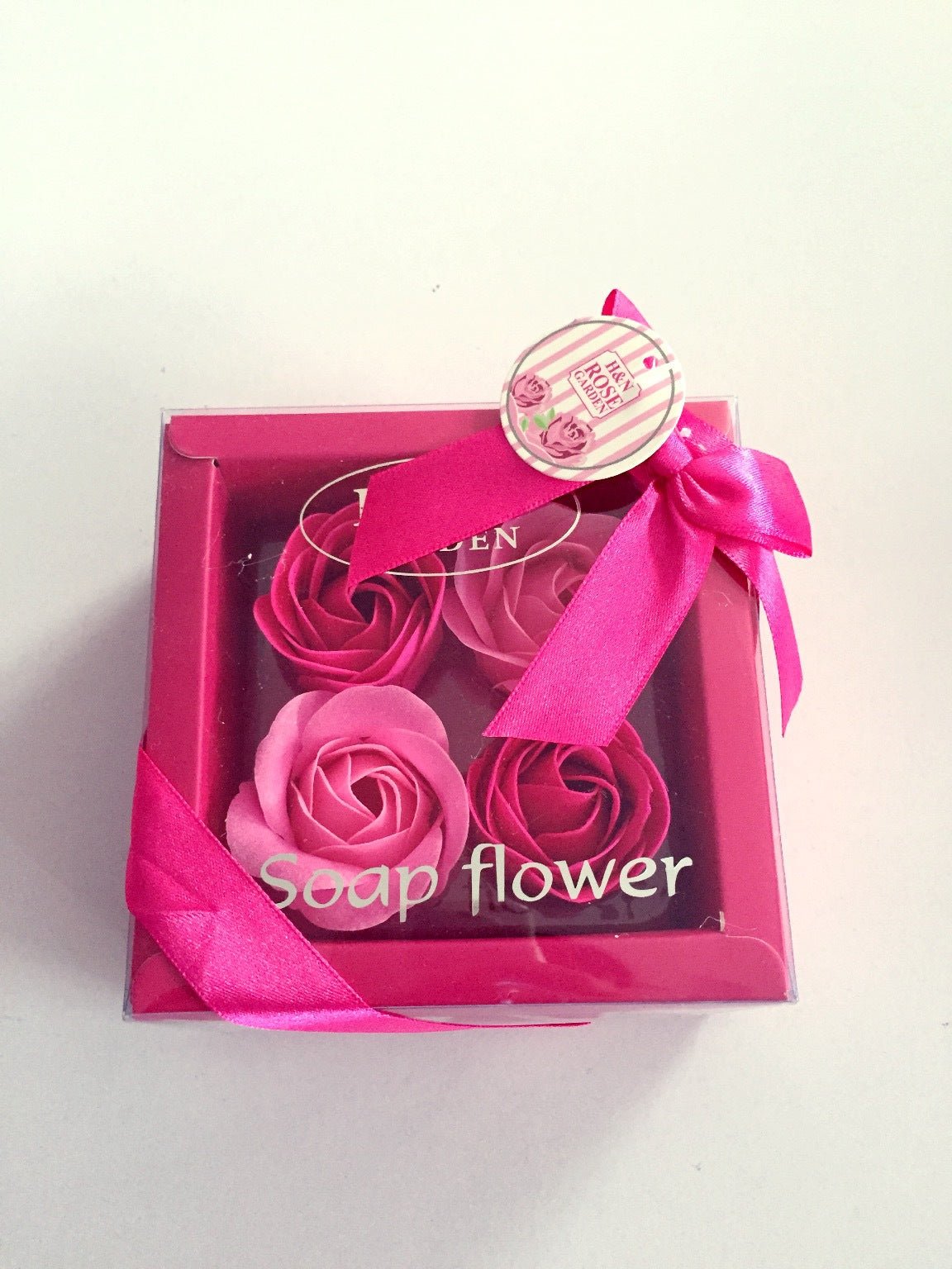 4 Rose Soap Flowers Gift Box For Valentine's Day | Luxury Home Accessories | Heulog Glow