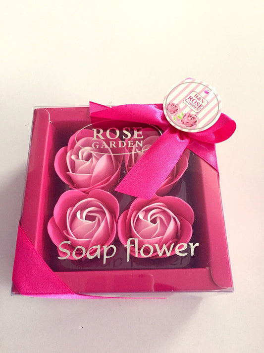 4 Rose Soap Flowers Gift Box For Valentine's Day | Luxury Home Accessories | Heulog Glow