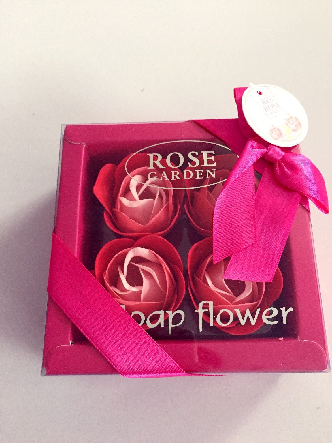 4 Rose Soap Flowers Gift Box For Valentine's Day | Luxury Home Accessories | Heulog Glow