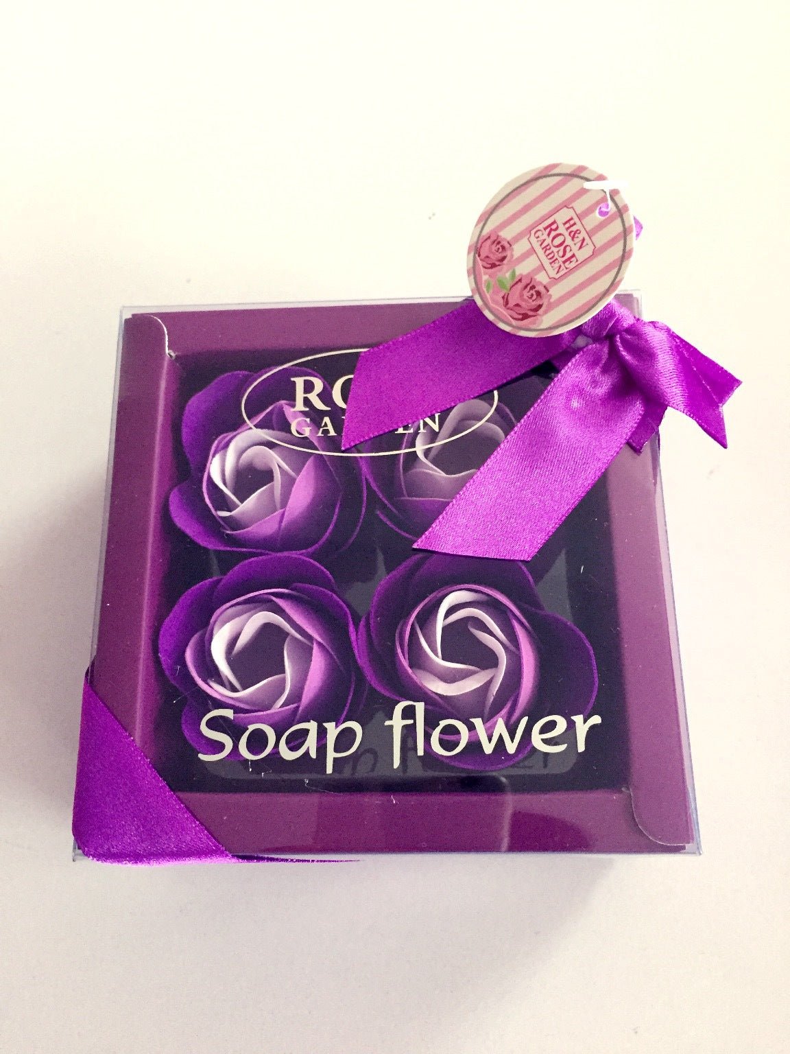 4 Rose Soap Flowers Gift Box For Valentine's Day | Luxury Home Accessories | Heulog Glow