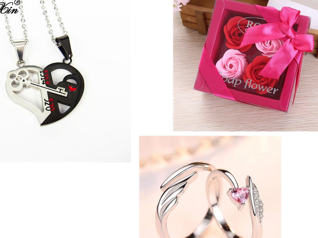 4 Rose Soap Flowers Gift Box For Valentine's Day | Luxury Home Accessories | Heulog Glow