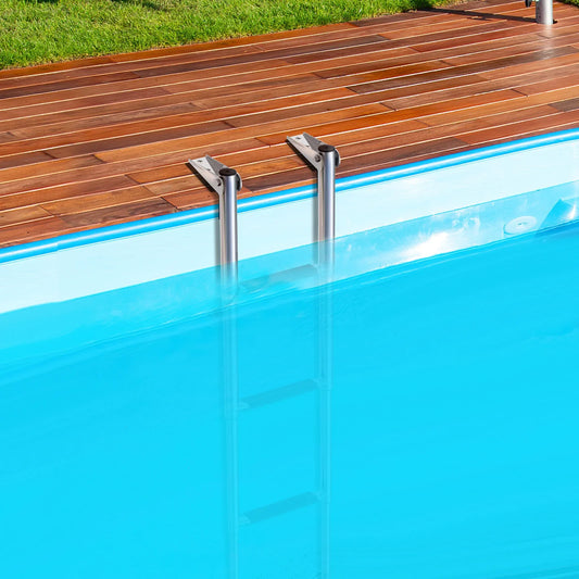 4-step Telescoping Folding Boat Ladder with Non-slip Steps