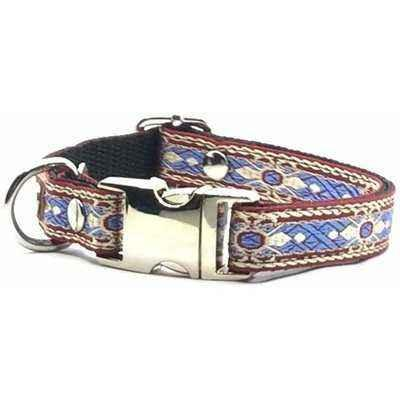 Bespoke Elegance Custom Cotton Pup Collar with Engraved Charm