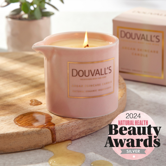 Argan Massage Candle - Orangery Orchard 180g | Intensely Nourishing and Hydrating Body Treatment