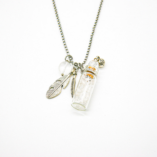 Clear Quartz Diffusing Necklace | Energy & Healing | Diffusing on the go | Perfect Gift