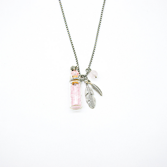 Rose Quartz Diffusing Necklace | Energy & Healing | Diffusing on the go
