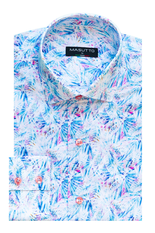 MASUTTO VALVERDA/05 LONG SLEEVE BUTTON DOWN SHIRT