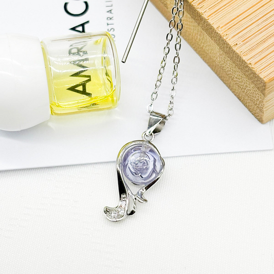 Sterling Silver Zodiac Aroma Necklace - Virgo Aug - Sep | Perfect Birthday Gift | Energy & Healing | Diffuse on the go