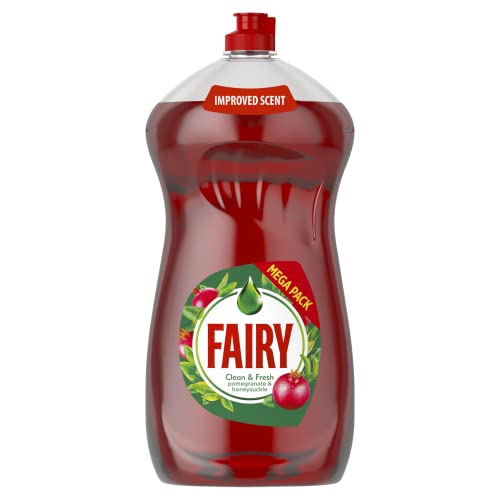 Fairy Clean and Fresh Washing Up Liquid, Pomegranate and Honeysuckle, 1.19L
