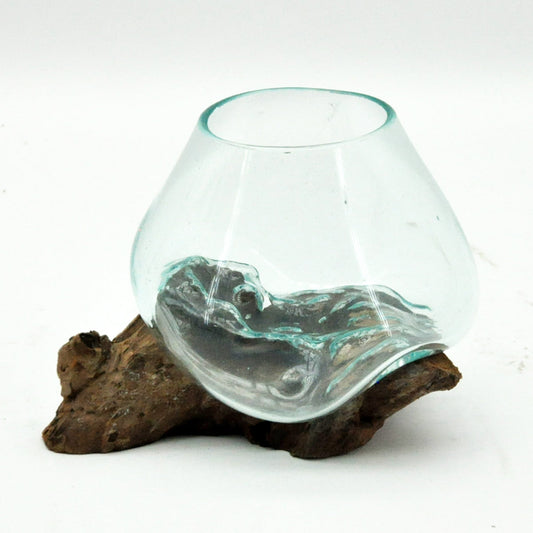 #2 XS TEAK ROOT BLOWN GLASS