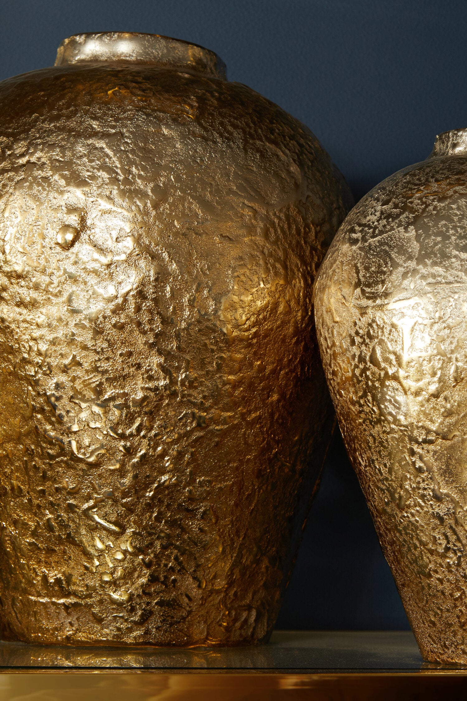 Dion Small Ombre Silver and Gold Finish Vase
