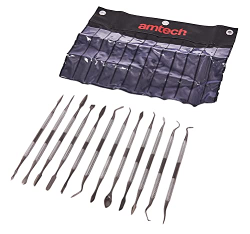 Amtech R0330 Wax Carving Tools, 24 Assorted Sculpting Tools, Hobby & Craft Wax Carving Set made from Stainless Steel