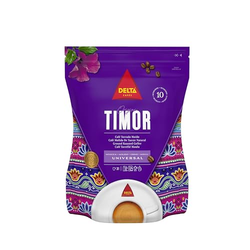 Delta Ground Roasted Coffee from Timor for Espresso Machine or Bag 220g