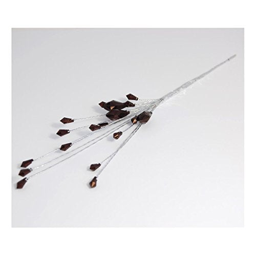 S&W Bridal B1842BK | Assorted Jewel Spray | 25.5cm | Black