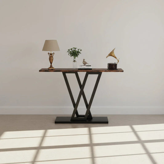 110cm Industrial Console Table for Entryway and Hallway
