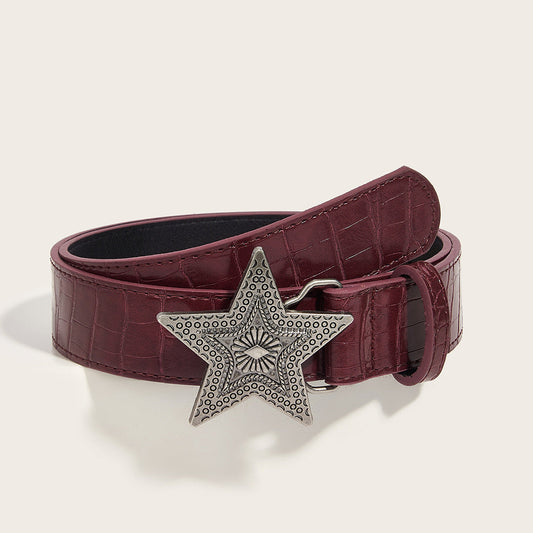 Personalized Subculture Black Waist Belt