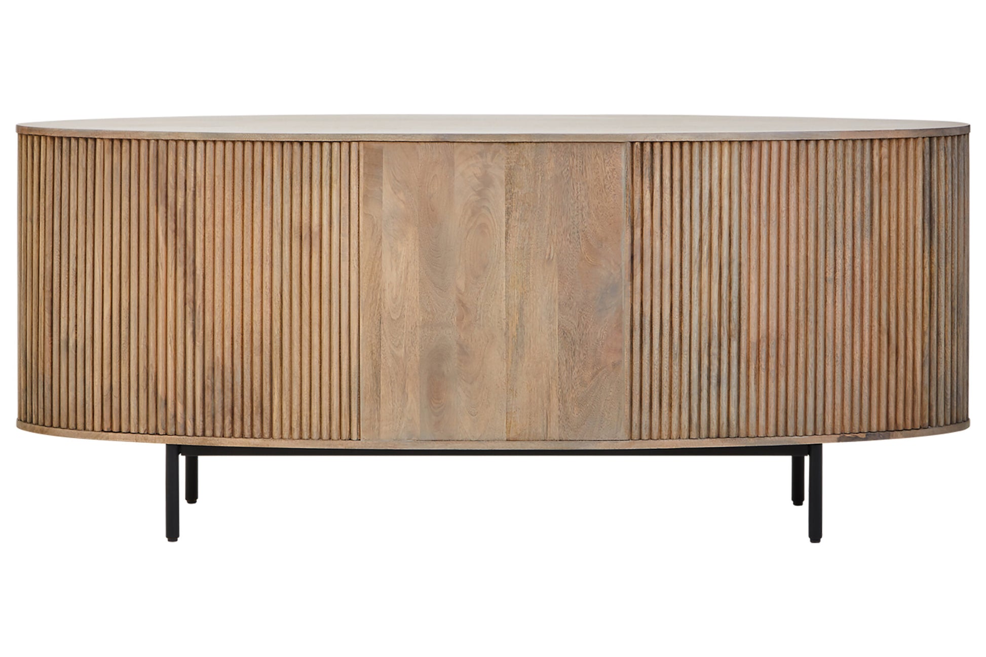Torello Two Door Three Drawer Grey Mango Wood Sideboard