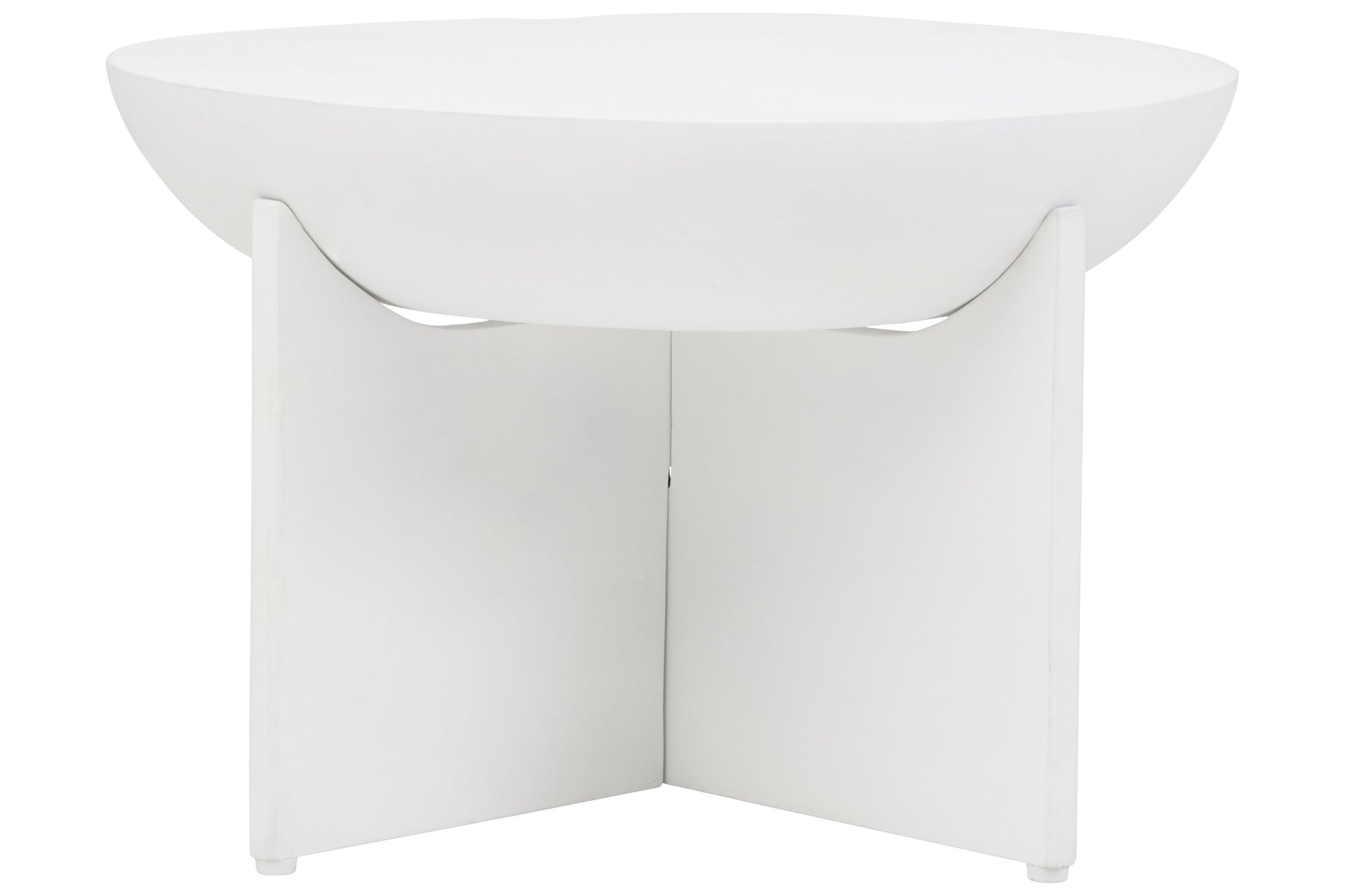 Walsa Whitewash Mango Wood Round Coffee Table