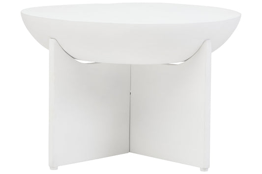 Walsa Whitewash Mango Wood Round Coffee Table