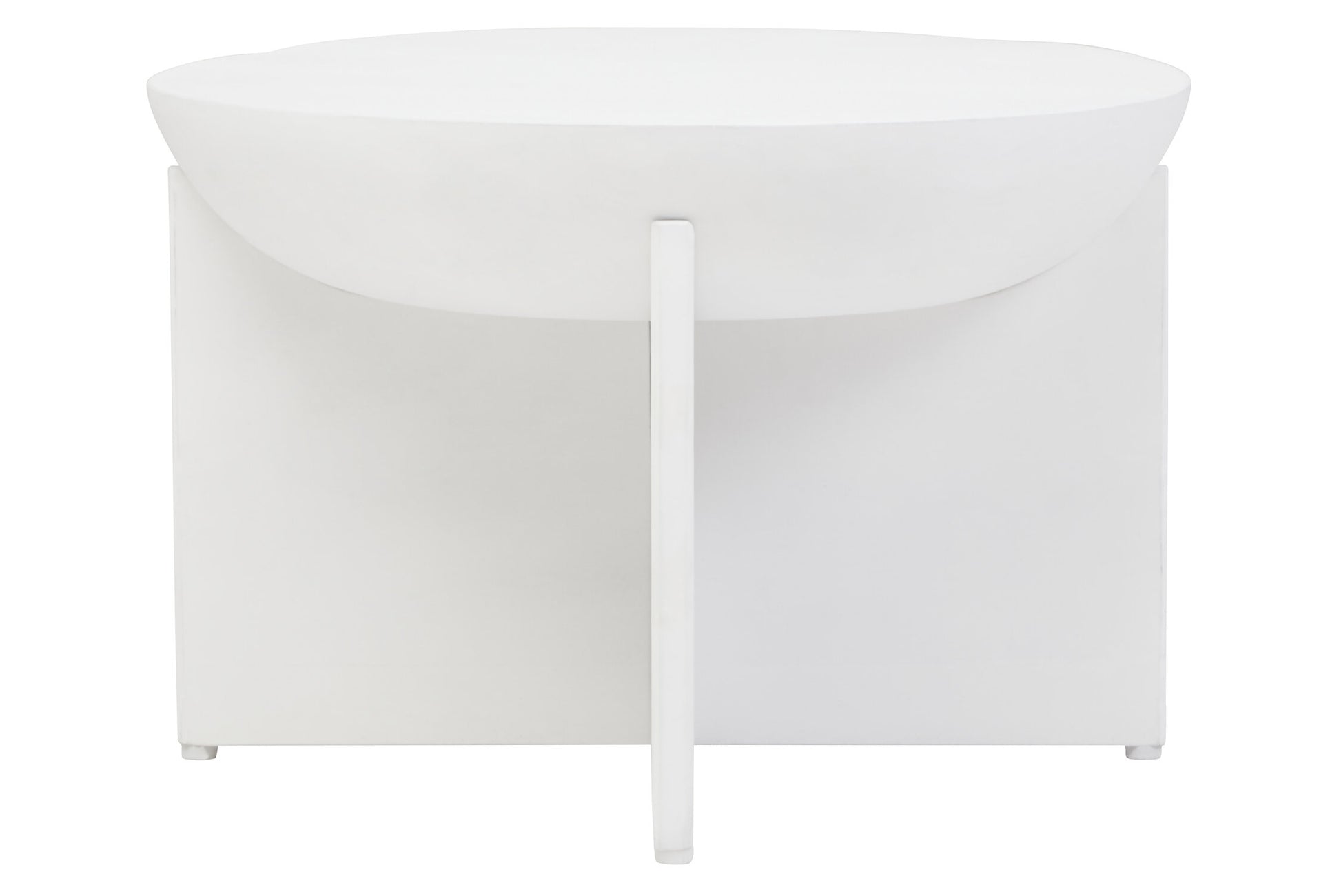 Walsa Whitewash Mango Wood Round Coffee Table