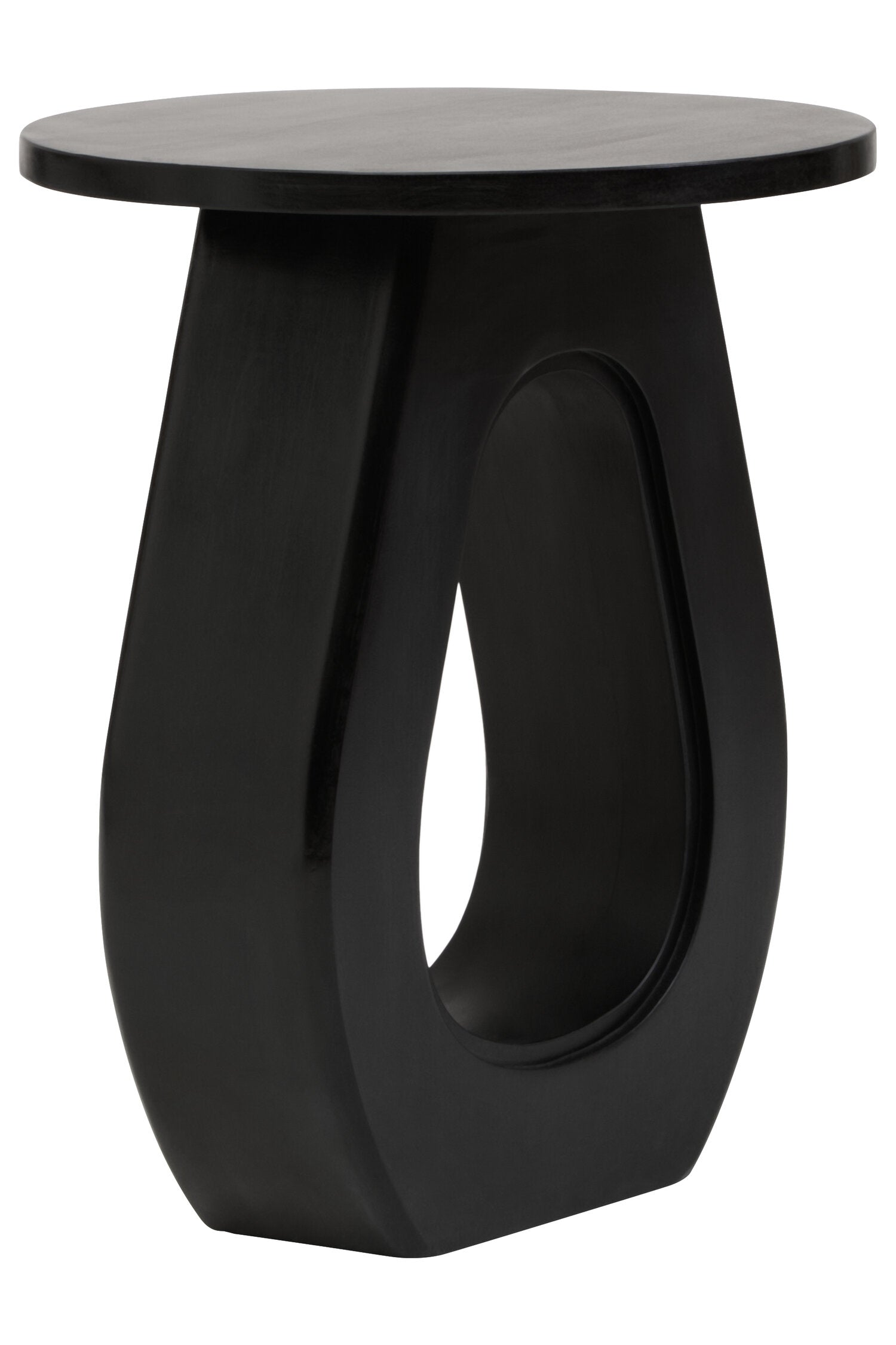 Walsa Black Finish Mango Wood Accent Table