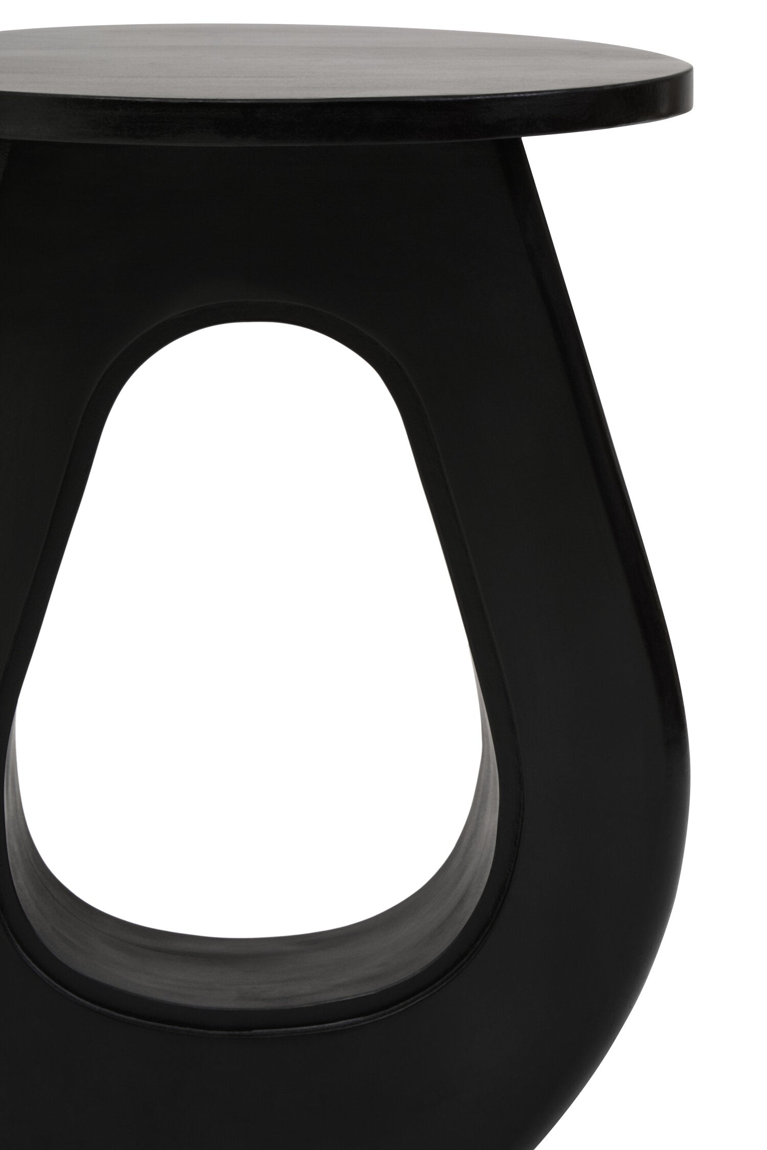 Walsa Black Finish Mango Wood Accent Table