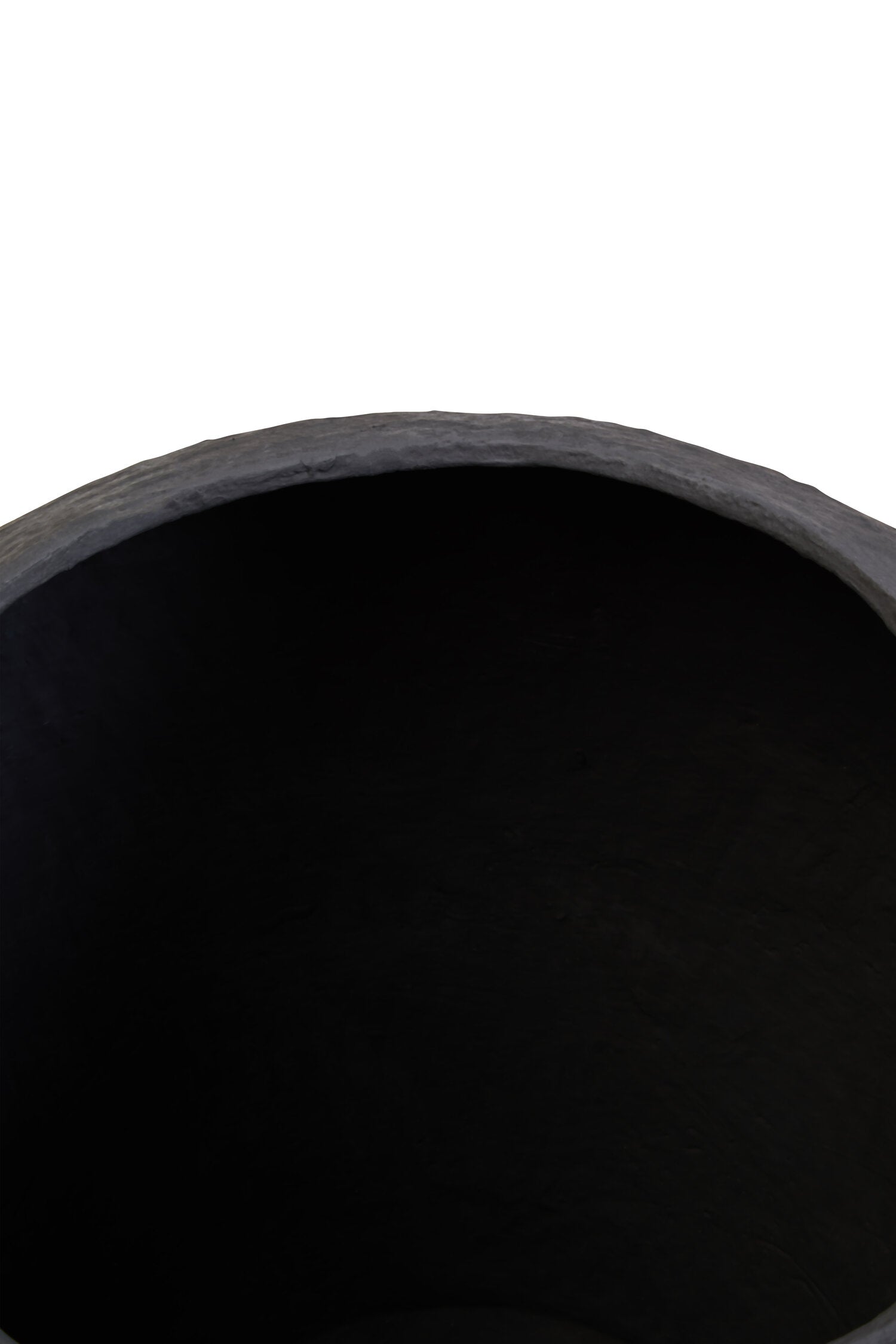 Sanai Cotton Mache Large Black Planter