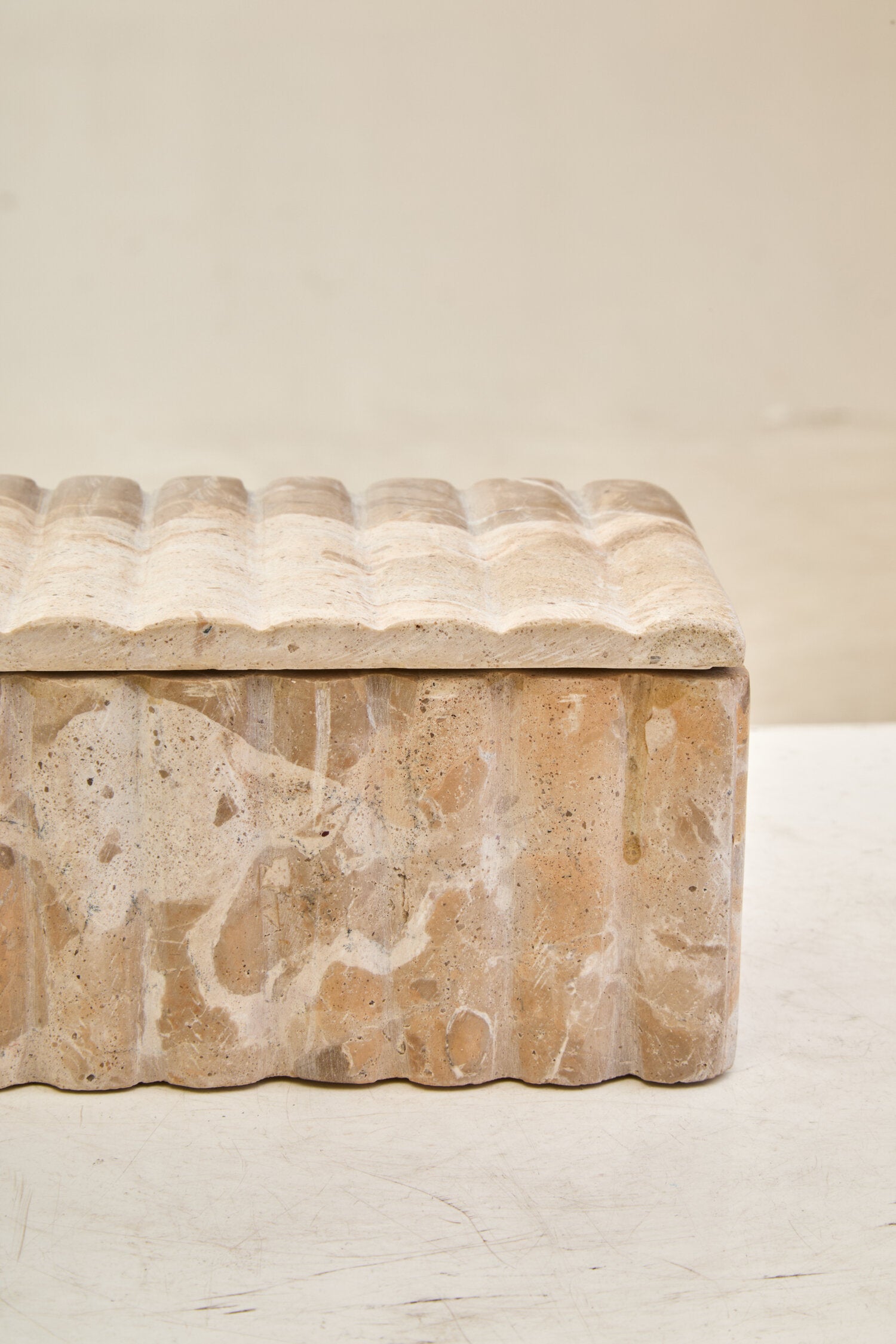 Santino Rectangular Chocolate Marble Box