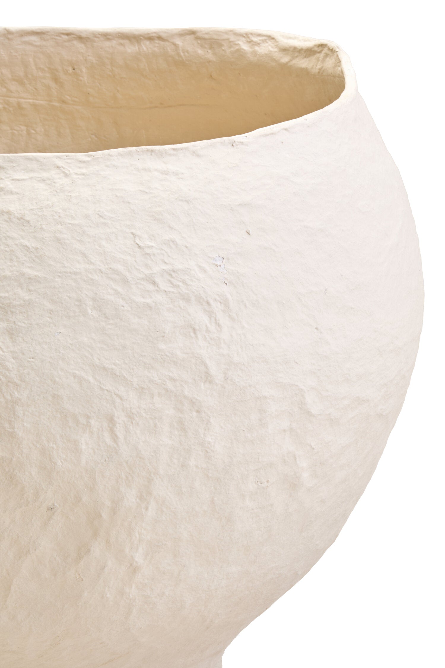 Sanai Cotton Mache Large Beige Planter