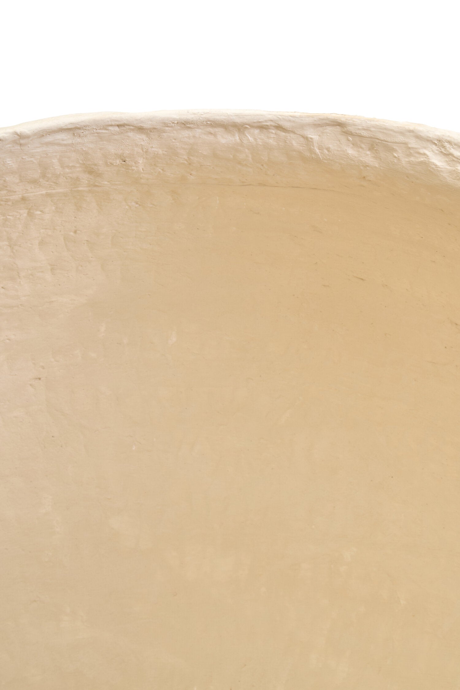 Sanai Cotton Mache Large Beige Planter