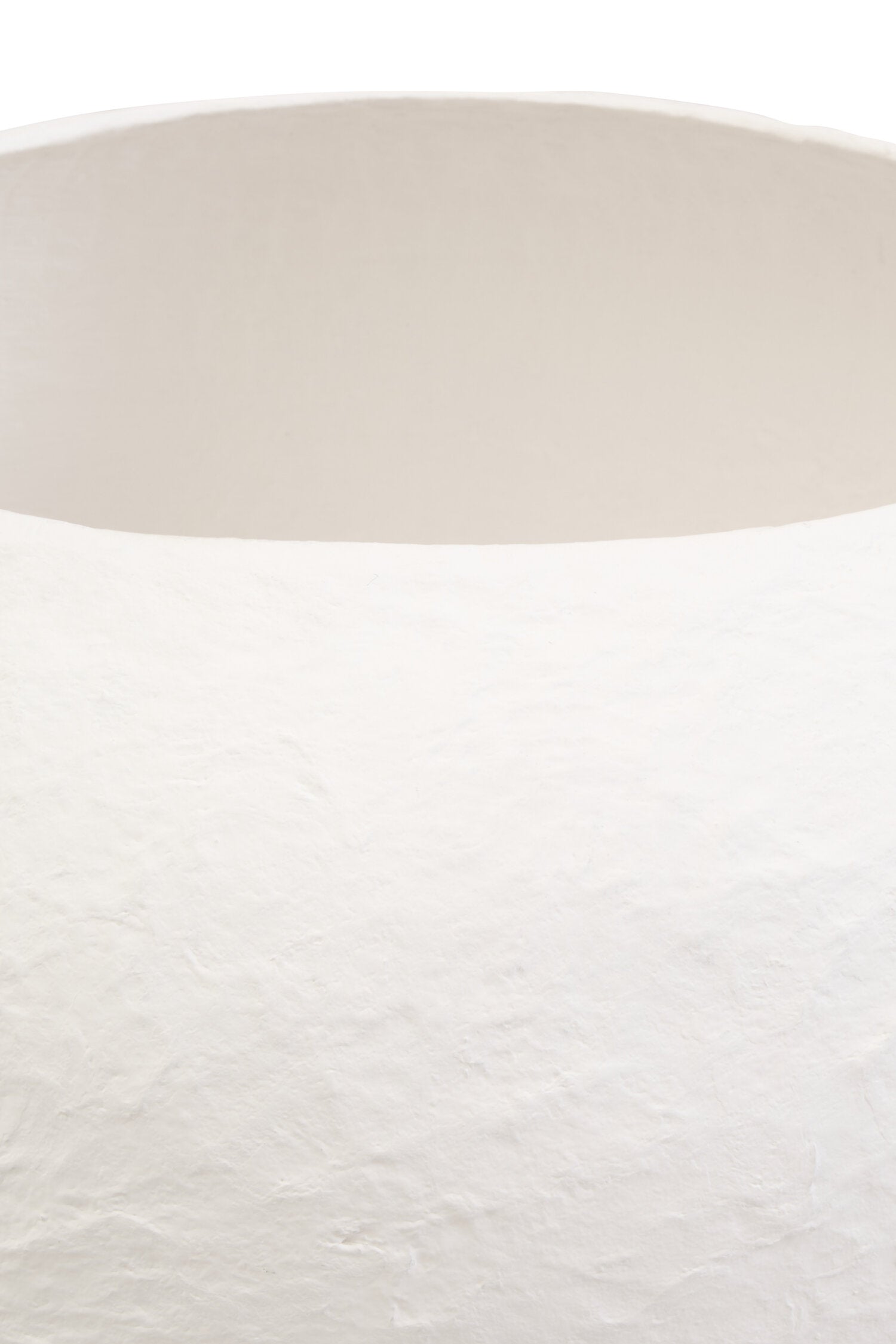 Sanai Cotton Mache Large White Planter