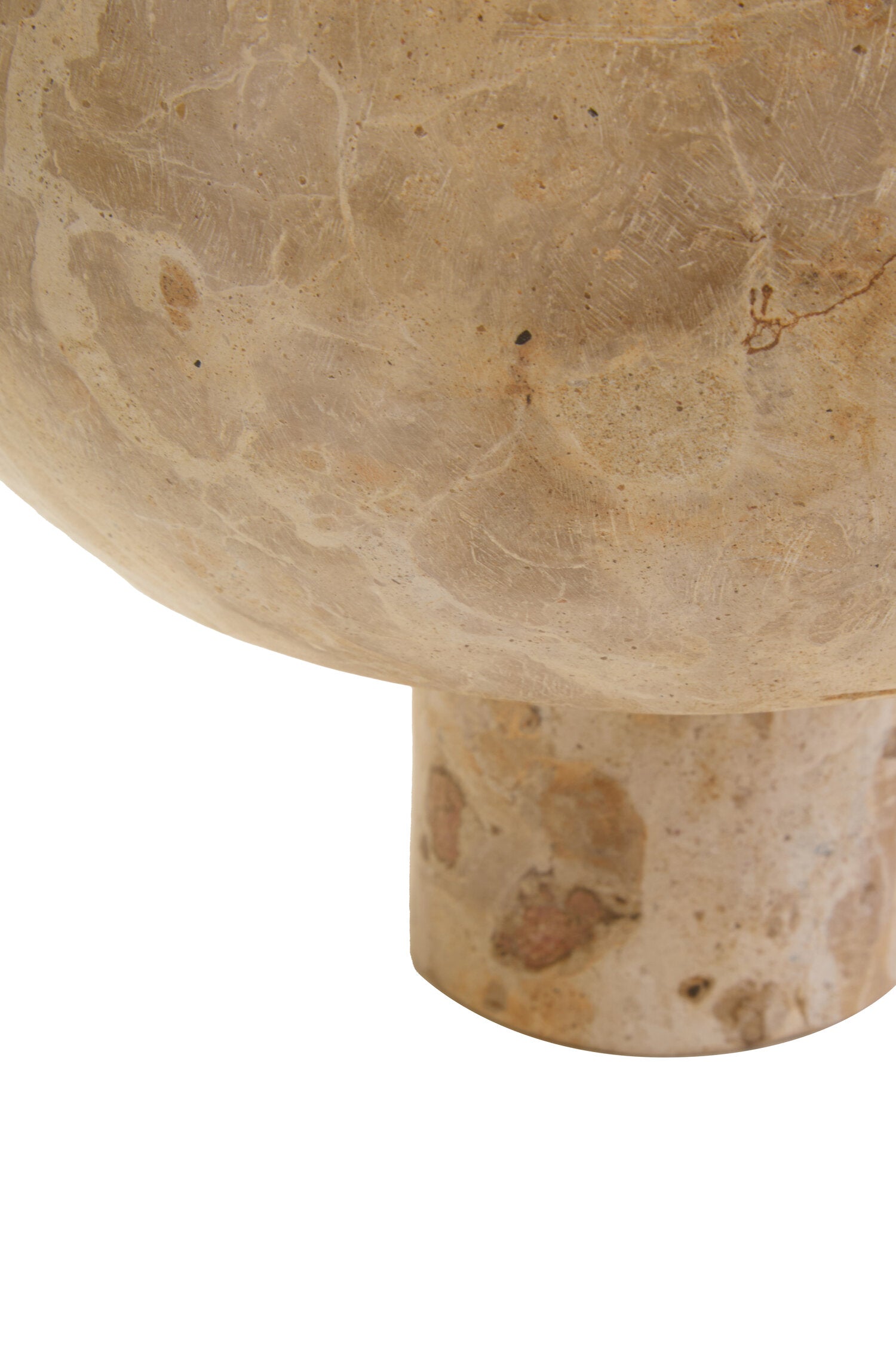 Santino Chocolate Marble Pedestal Bowl