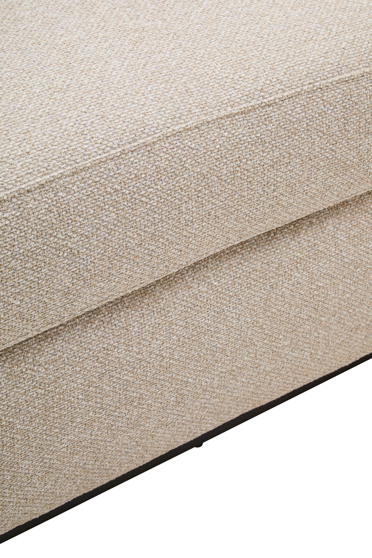 Oratino Ivory Linen 3 Seater Curved Sofa