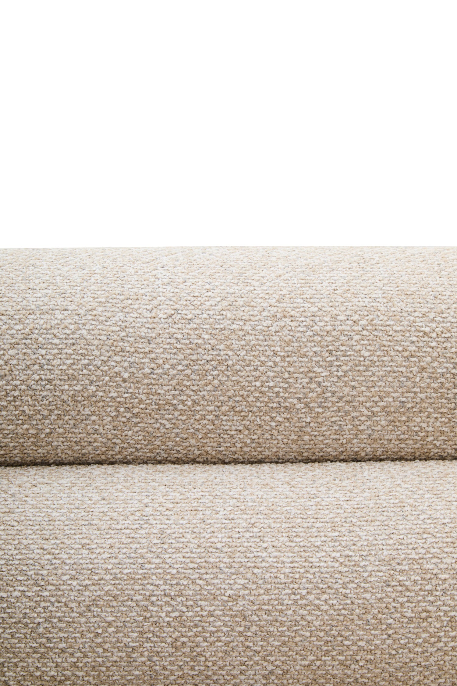 Oratino Ivory Linen 3 Seater Curved Sofa