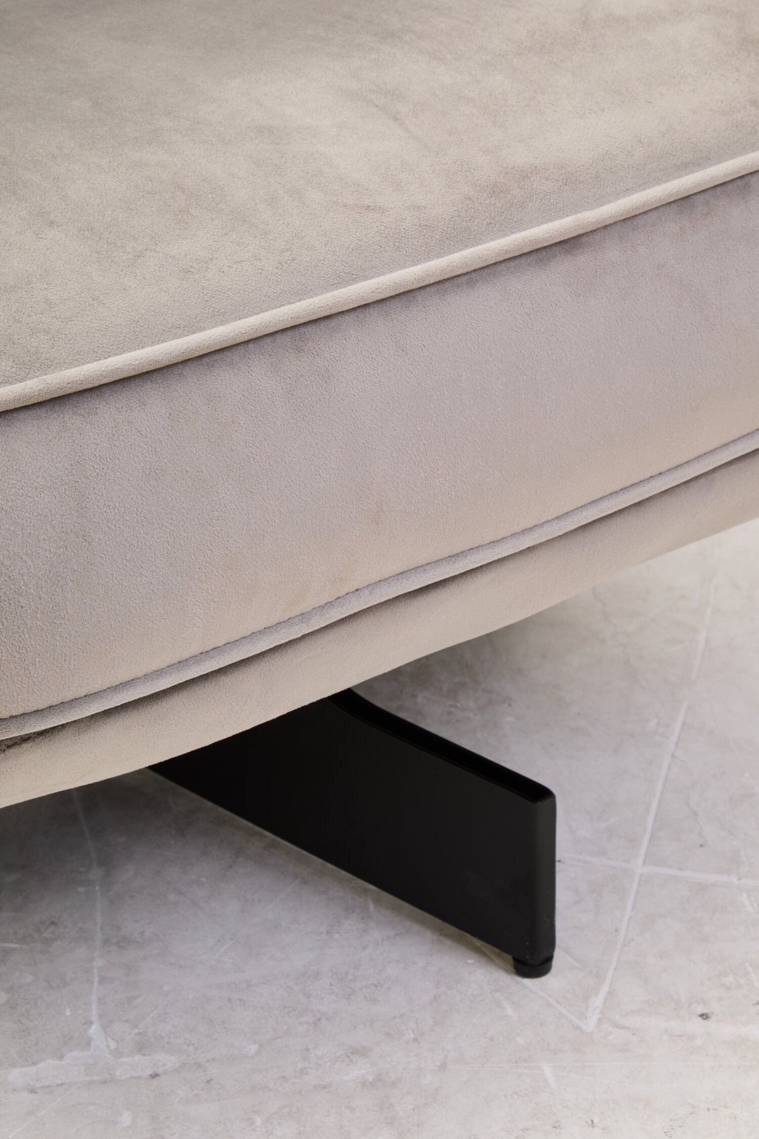 Hale Grey Velvet Swivel Chair