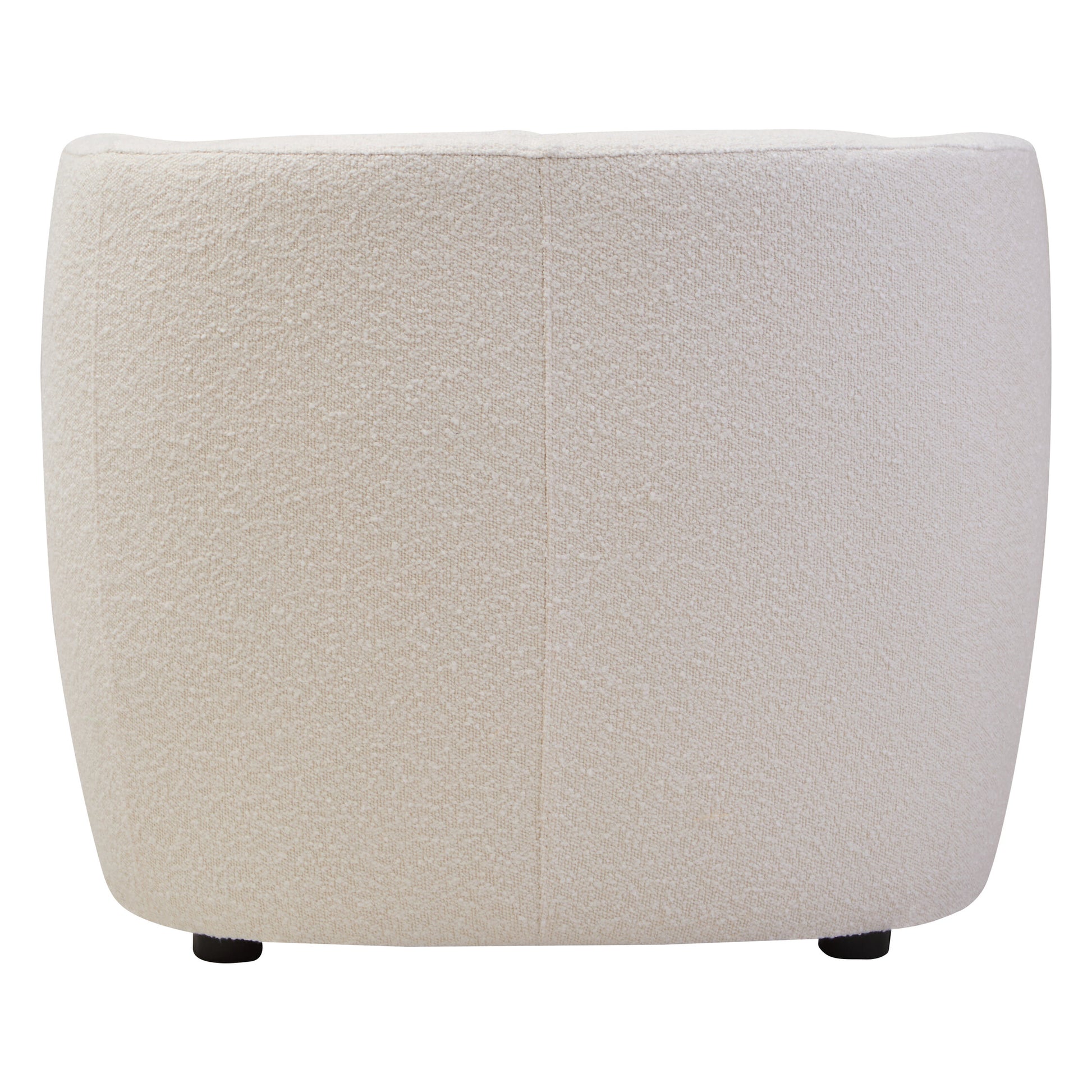 Bruge Textured Cream Curved Chair