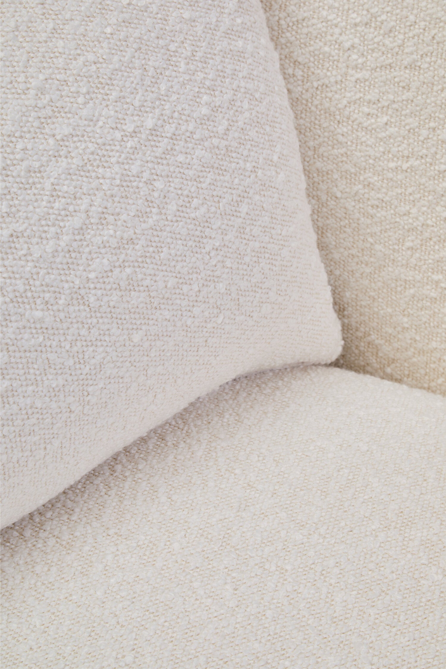 Bruge Textured Cream Curved Chair