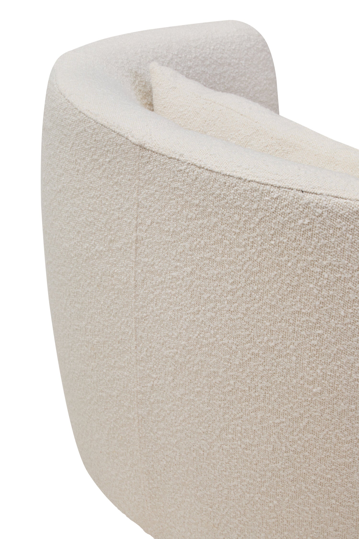 Bruge Textured Cream Curved Chair