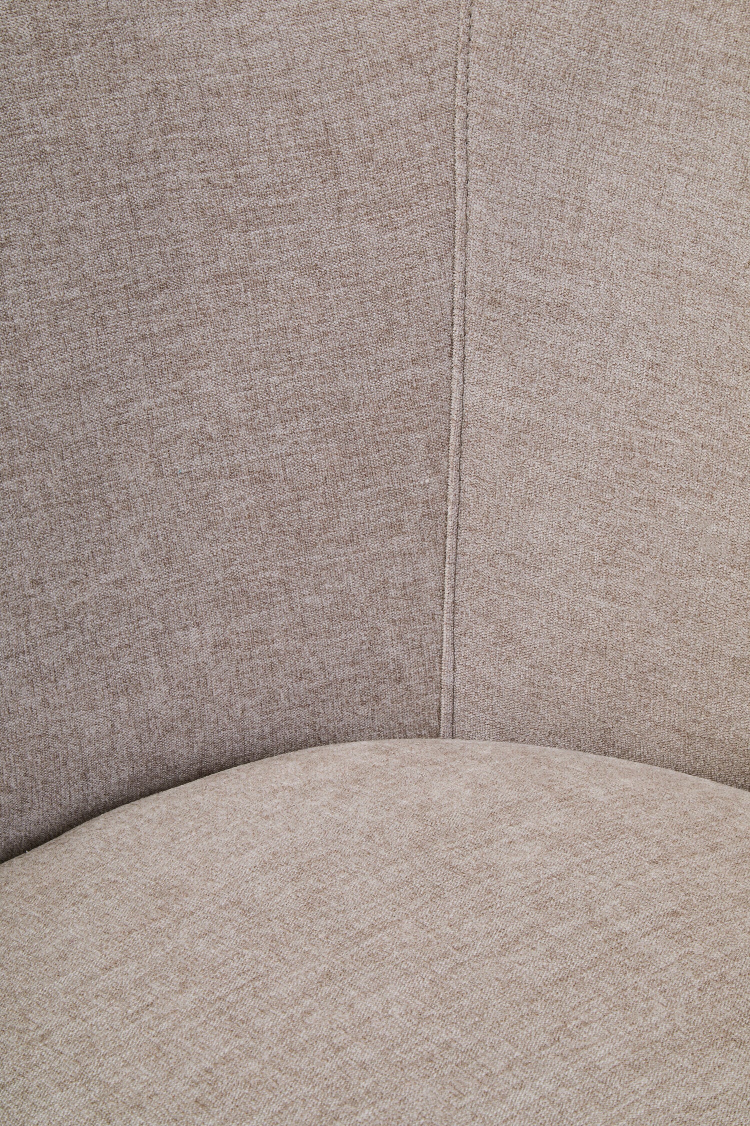 Daphne Taupe Chenille Effect Curved Chair