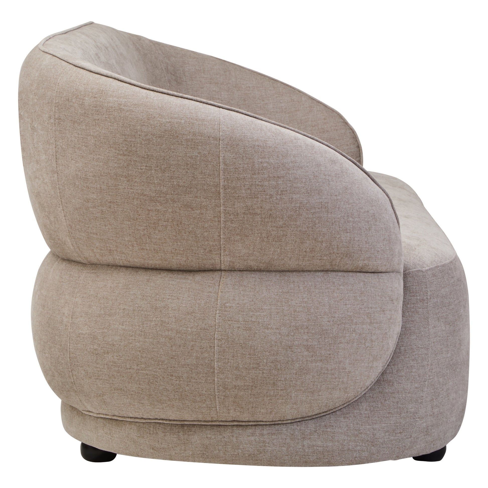 Daphne Taupe Chenille Three Seater Sofa