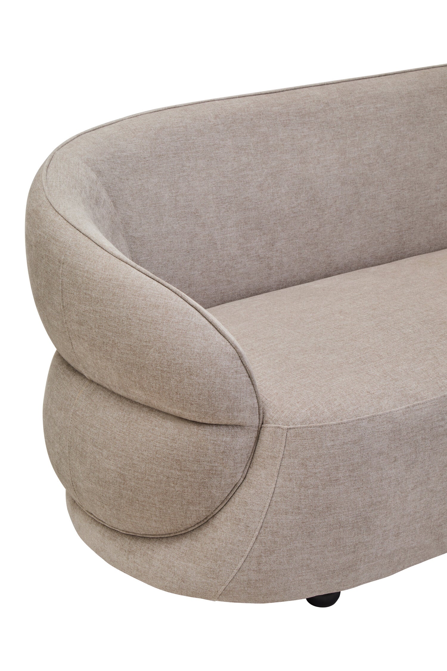 Daphne Taupe Chenille Three Seater Sofa