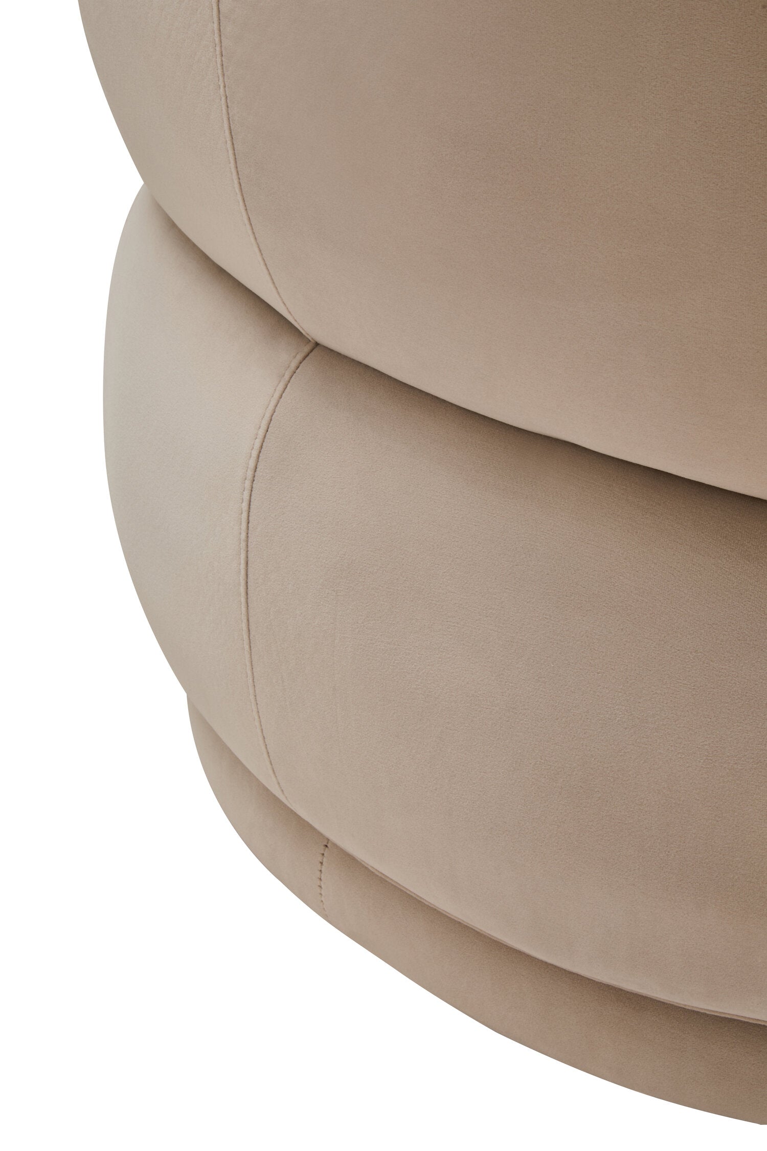 Darla Stone Velvet Curved Chair