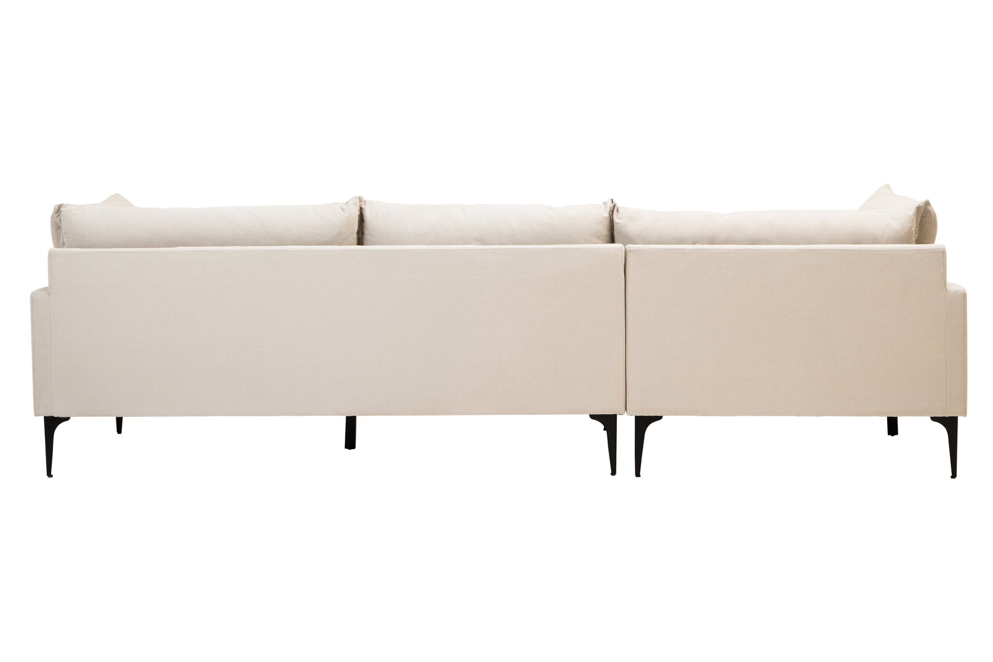 Troyes Cream Three Seat Left Chaise Sofa